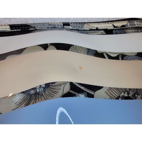 Vera Bradley Camilla Clear Plastic Cosmetic Bag Toiletry Makeup Pouch Retired - Picture 4 of 7